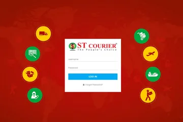 ST Courier ERP custom web application project