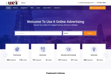 Use It Yellow Pages business directory website project